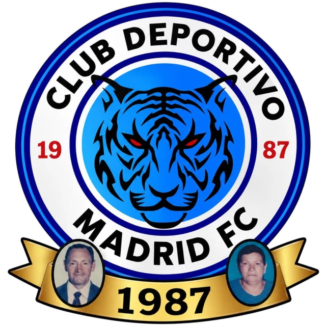 Escudo del Club Deportivo Madrid FC, fundado en 1987